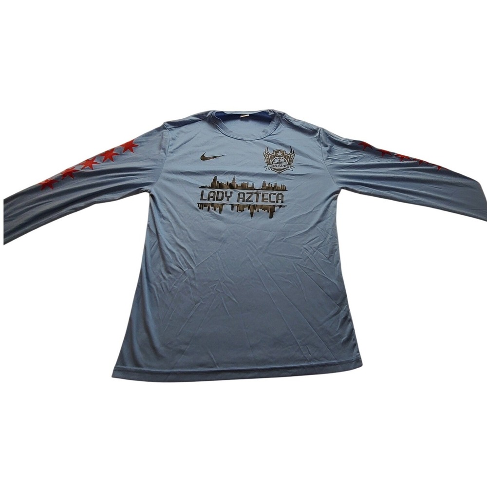 Sport-Tek Lady Azteca Chicago Soccer Jersey Blue Red Stars Men's Nike Logo Small